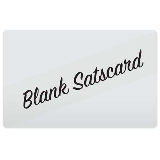 SATSCARD™ Blank Front