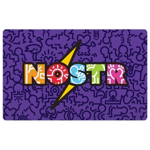 SATSCARD™ Nostr PopArt by BitPopArt