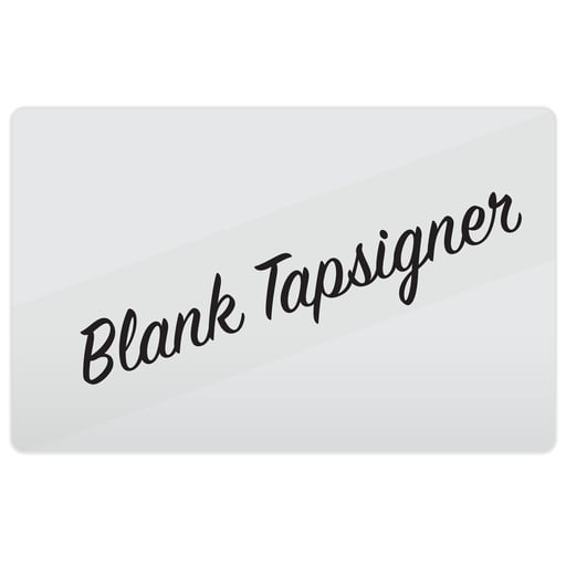 TAPSIGNER® Blank Front